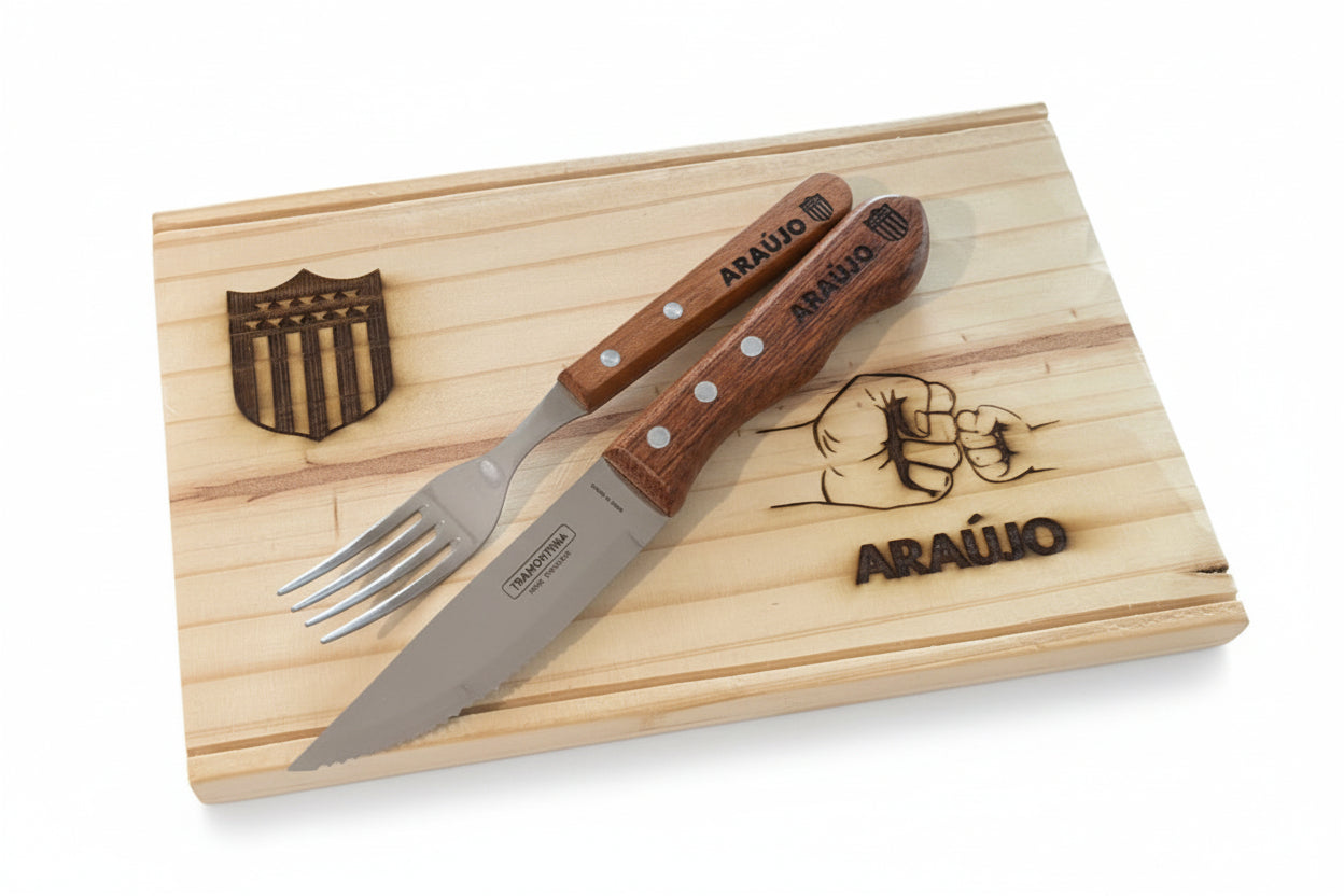 Set Tabla (2 ranuras) 35 x 25 cm mas cubiertos  Personalizados