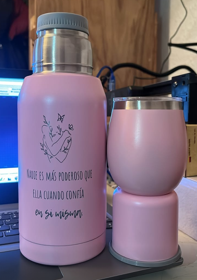 Set Termo Personalizado de 750 ml  y mate
