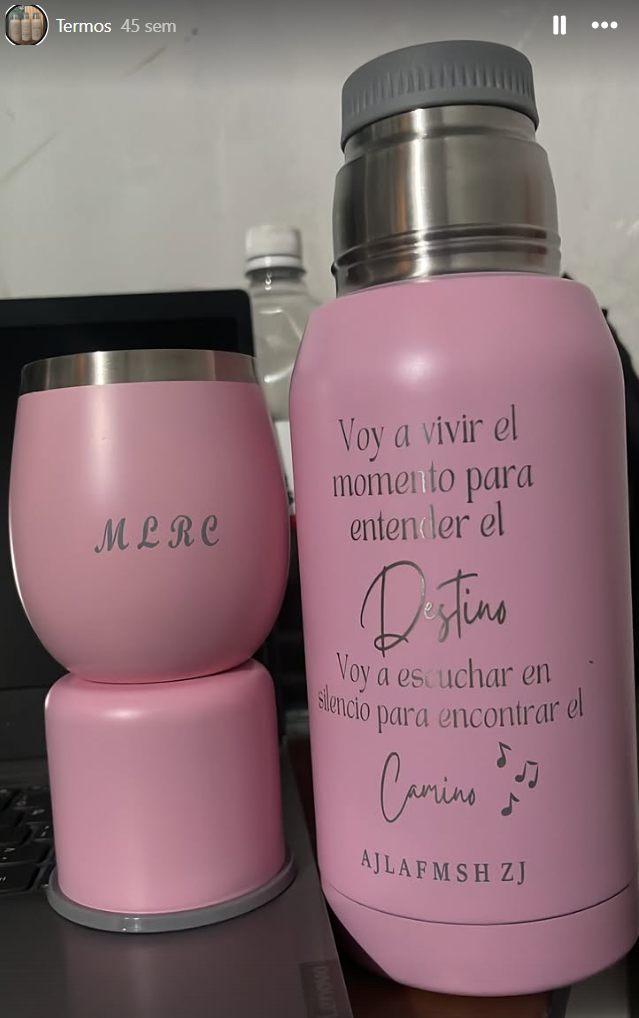 Set Termo Personalizado de 750 ml  y mate