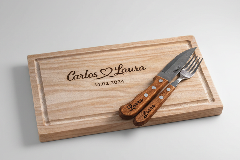 Set tabla Pino mediana (todo Personalizado)